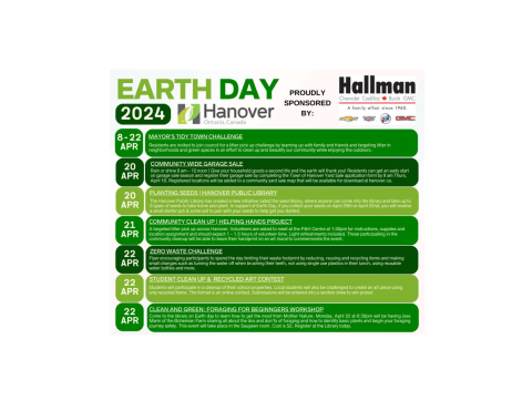 Earth Day Schedule of Events
