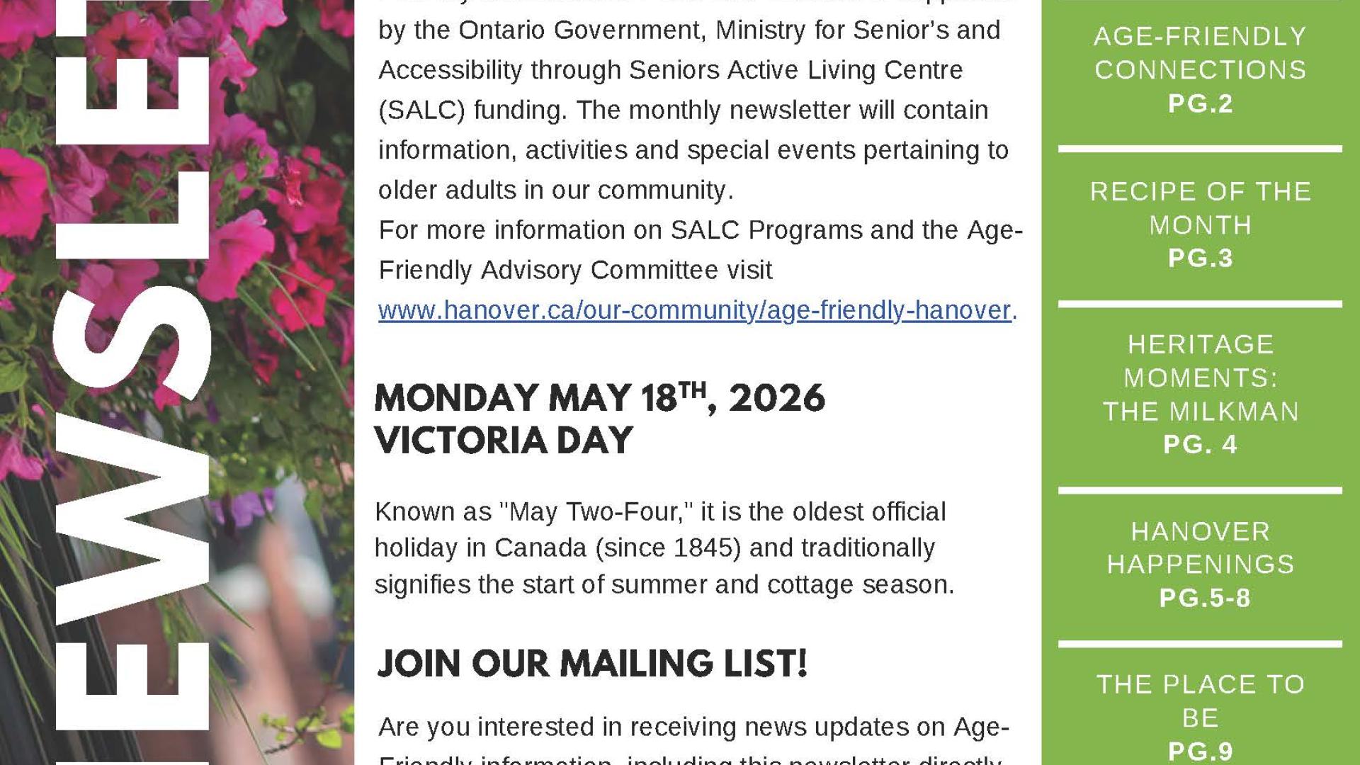 SALC Monthly Newsletter - May 2026