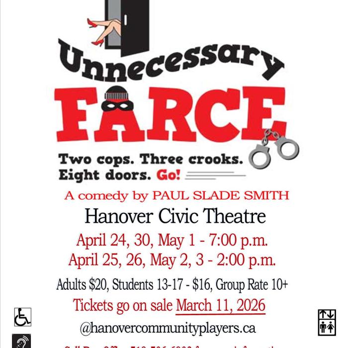 text, door opening with leg coming out