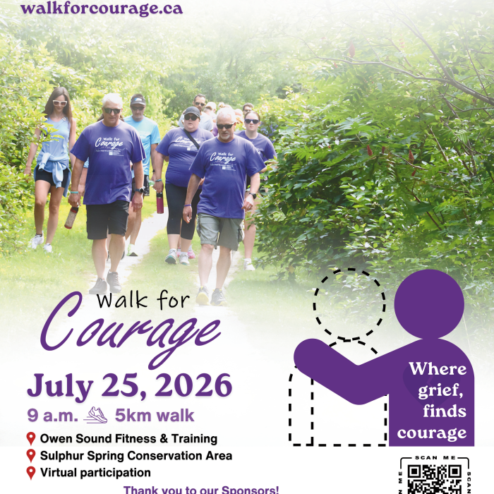 Walk For Courage Event Poster