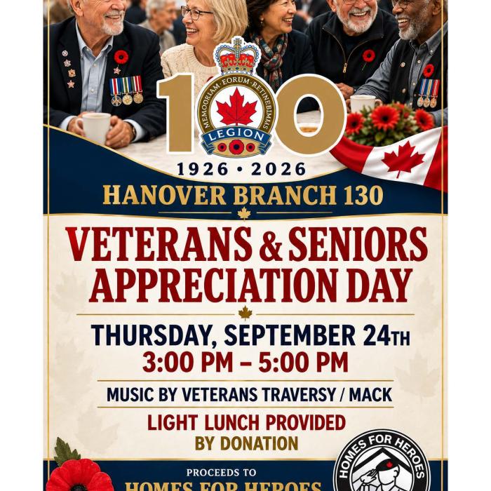 Veterans & Seniors Appreciation Day post from the Hanover Legion
