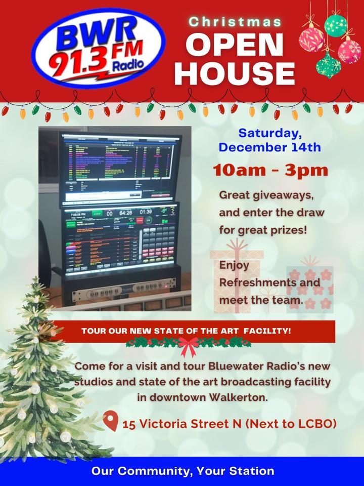 Bluewater Radio Open House Poster