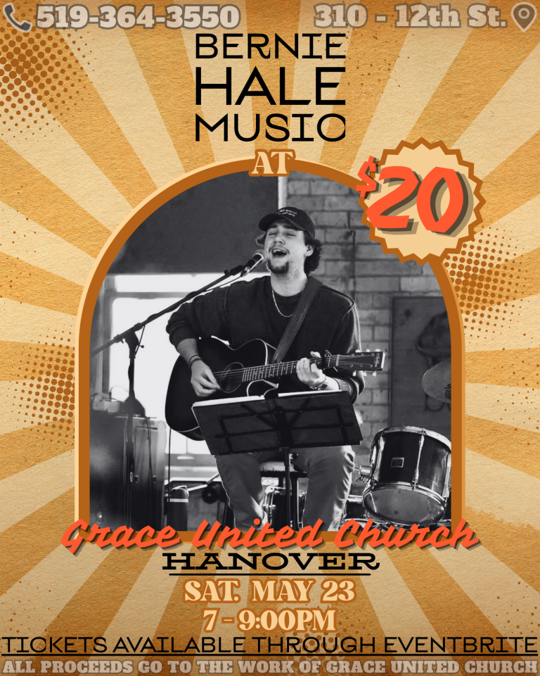Bernie Hale Music at Grace United Church, Hanover