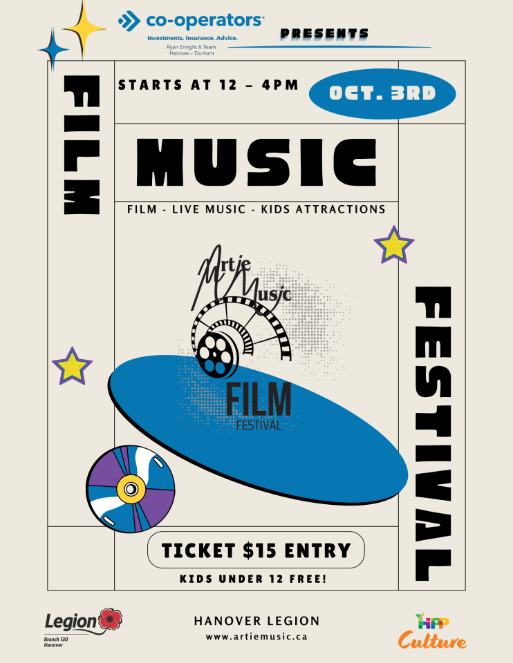 Poster for a Film Music Festival. Information in the event listing