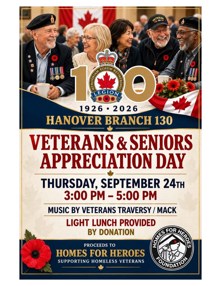 Veterans & Seniors Appreciation Day post from the Hanover Legion