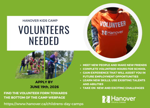 Camp Volunteer advertisment