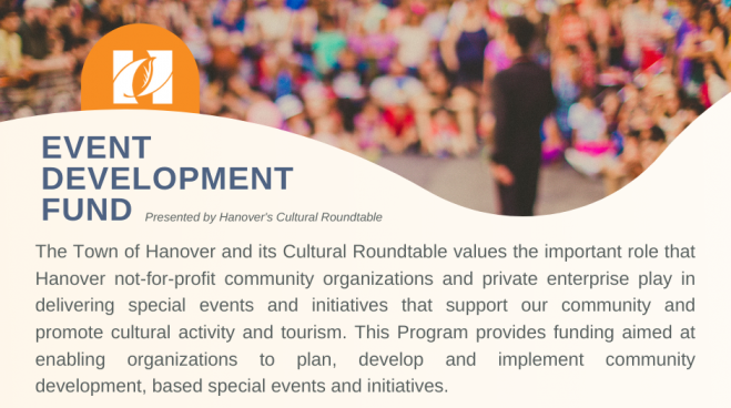 Flyer for Event Development Fund event.